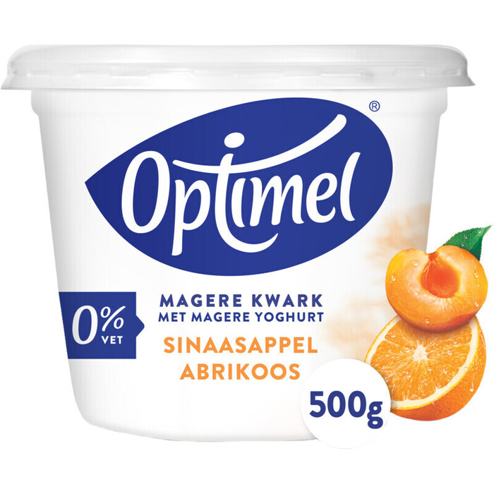 Optimel Magere kwark sinaasappel abrikoos 1 x 500g (500g)