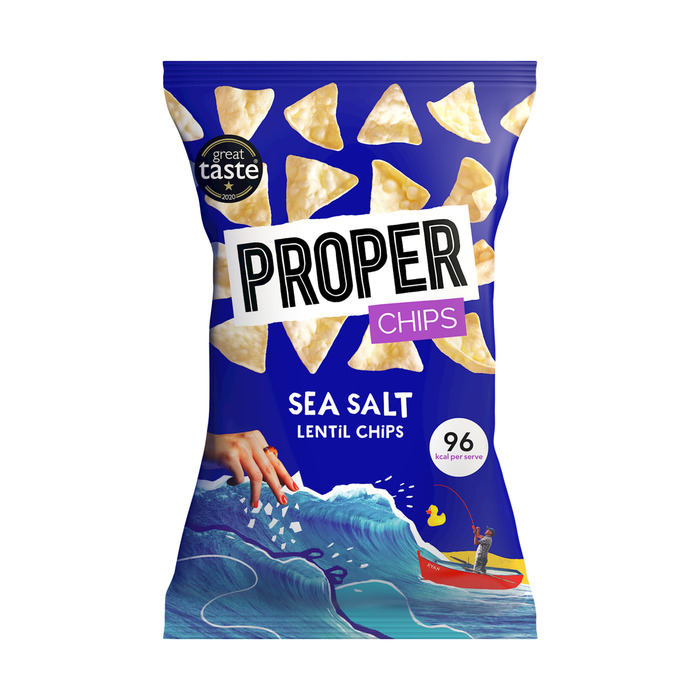 PROPER Sea salt lentil chips (85g)