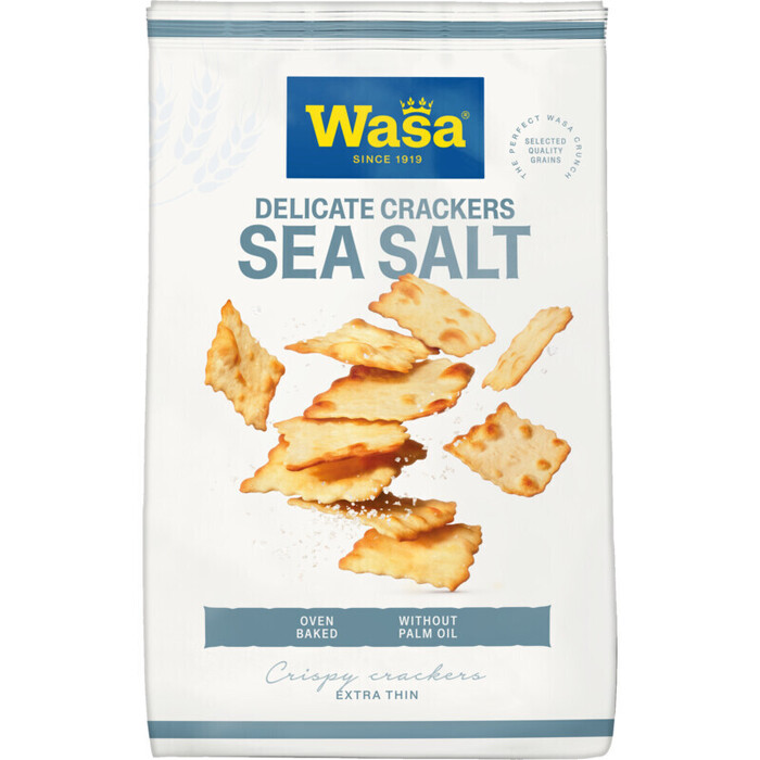 Wasa Delicate Crackers Sea Salt 180g (180g)