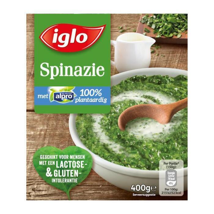 Spinazie met Alpro 100% Plantaardig (doos, 400g)