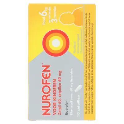 Nurofen Zetpillen voor kinderen 60mg