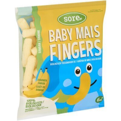 Baby Maisfingers banaan (Zak, 35g)