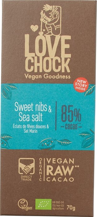 Chocotablet sweet nibs & sea salt (reep, 70g)