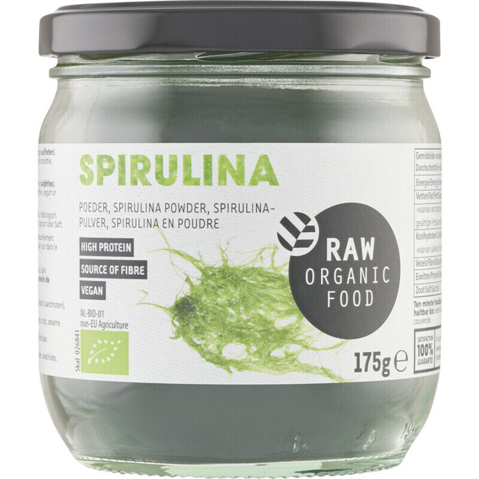 RAW Organic Food Spirulina poeder (Pot, 175g)