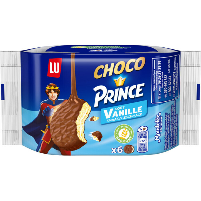 LU Prince Choco Prince Vanille Smaak 28,5 g (171g)