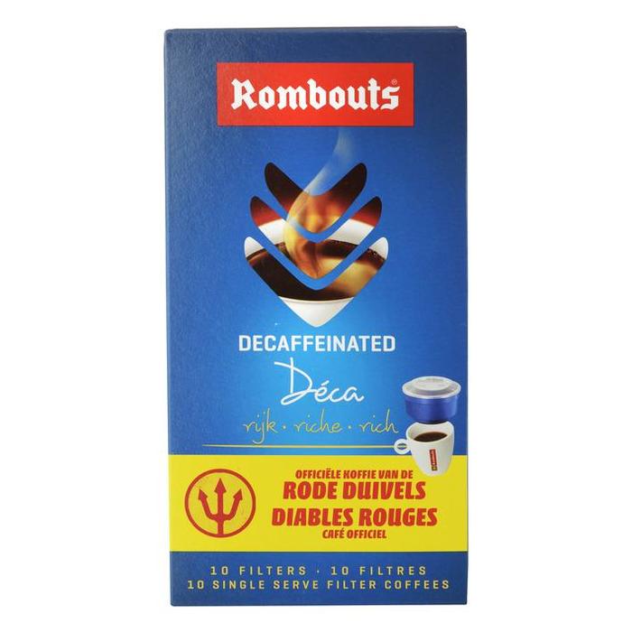 Rombouts Lot 2 Paquets De 10 Filtres Café Décaféiné - One Cup Infusion Facile