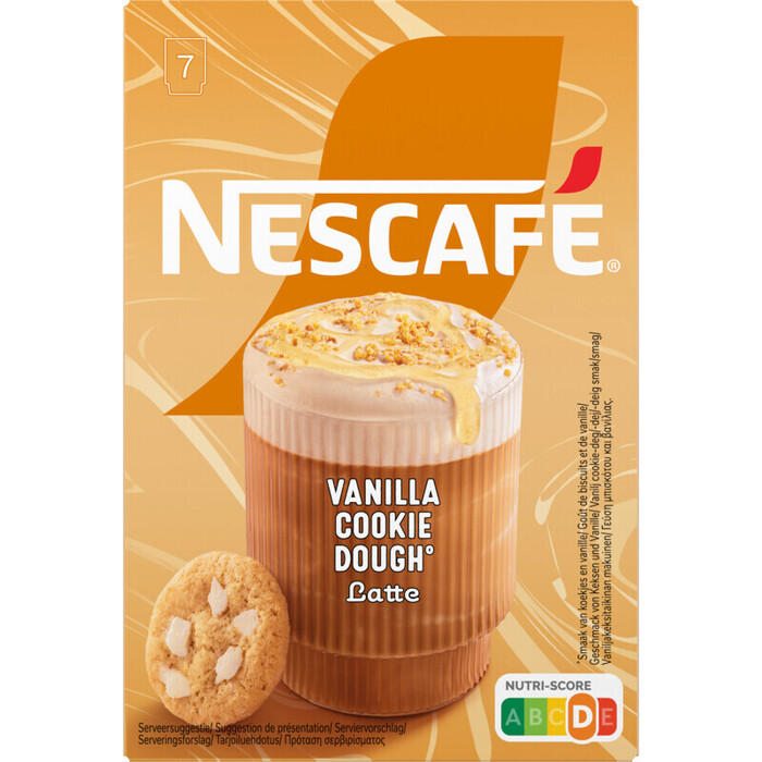 Nescafé Vanilla Cookie Dough Latte Special Edition 7 x 19. 5g (7 × 19.5g)