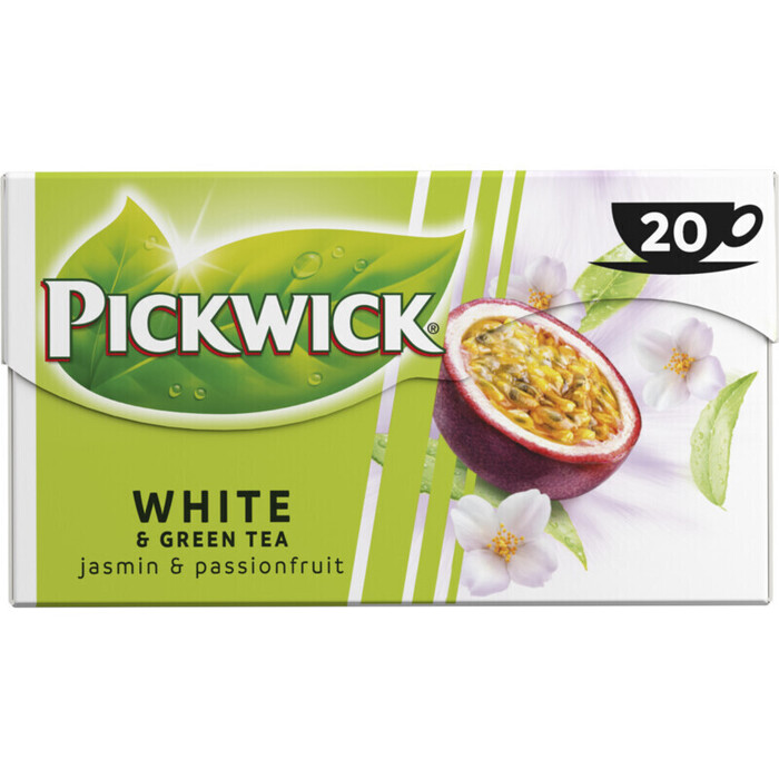 Pickwick White & green tea jasmin & passionfruit (20 × 1.5g)