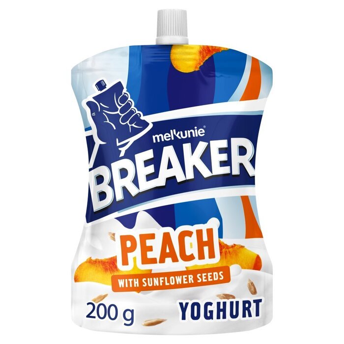 Breaker Perzik yoghurt met zonnebloempitten (Stuk, 200g)