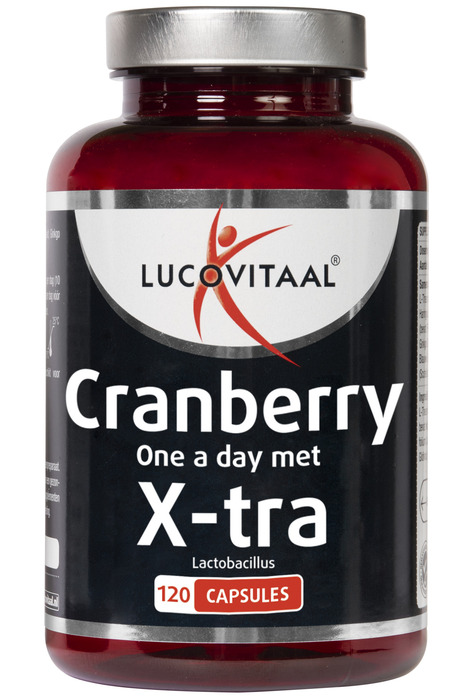 Lucovitaal Cranberry One a Day met X-tra Lactobacillus capsules 120 stuk pot (120 × 0.62g)