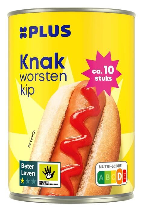 Kip knakworsten 1 ster beter leven (Blik, 400g)