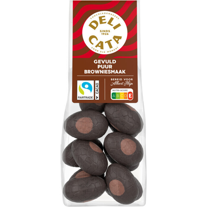 Delicata Paaseitjes gevuld puur brownie (150g)