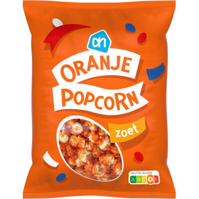 AH Oranje popcorn zoet (200g)