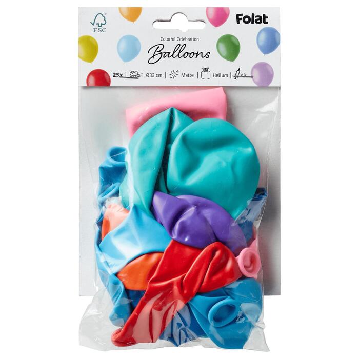 Folat Latexballonnen Assorti 25st
