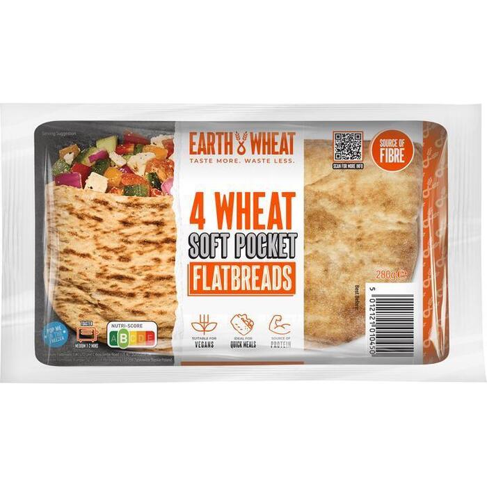 Earth Wheat Flatbread Pocket 280g