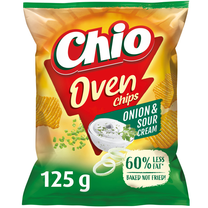 Chio Oven Chips Onion & Sour Cream Flavour 125 g (125g)