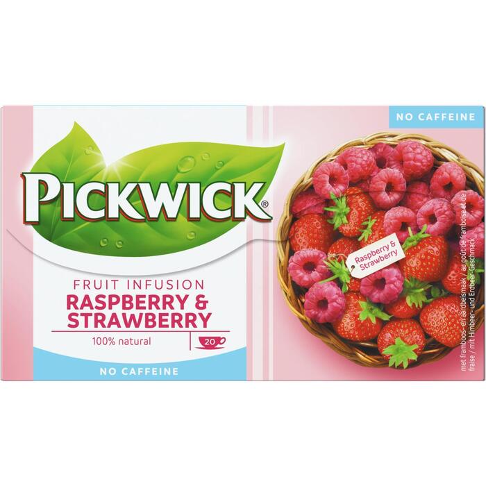 Fruit infusion raspberry & strawberry 20 zakjes (36g)
