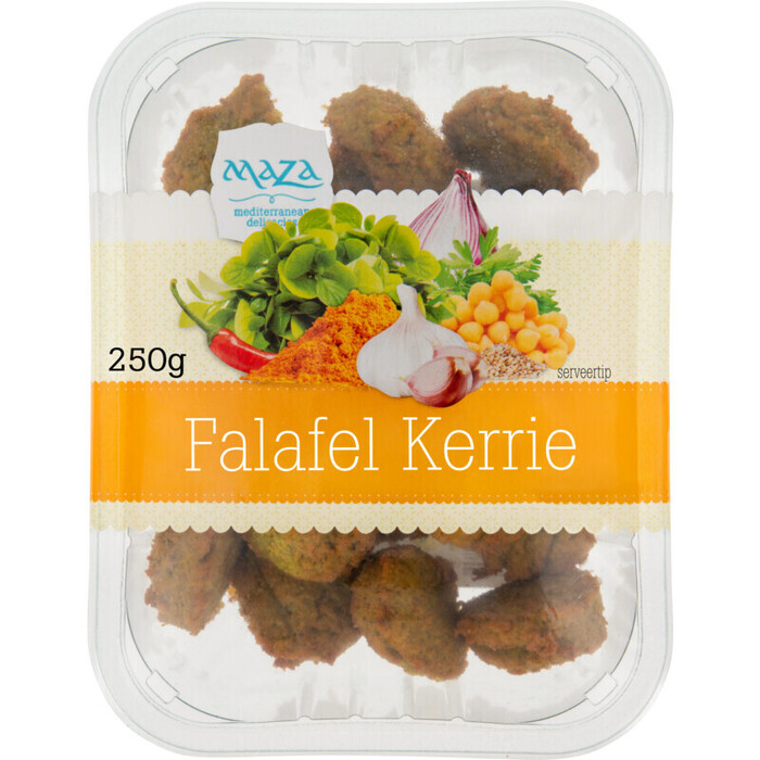 Maza Falafel met Kerrie & Spinazie 250 g (250g)