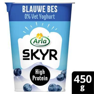 Arla Skyr blauwe bes yoghurt 0% vet (450g)