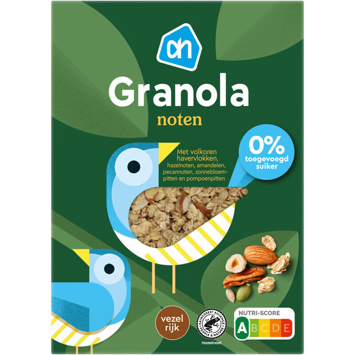AH Granola noten 0% toegevoegd suiker (350g)