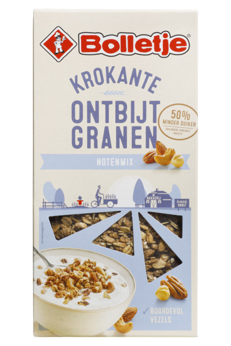 BOLLETJE Krokante Ontbijtgranen Notenmix 375G (375g)