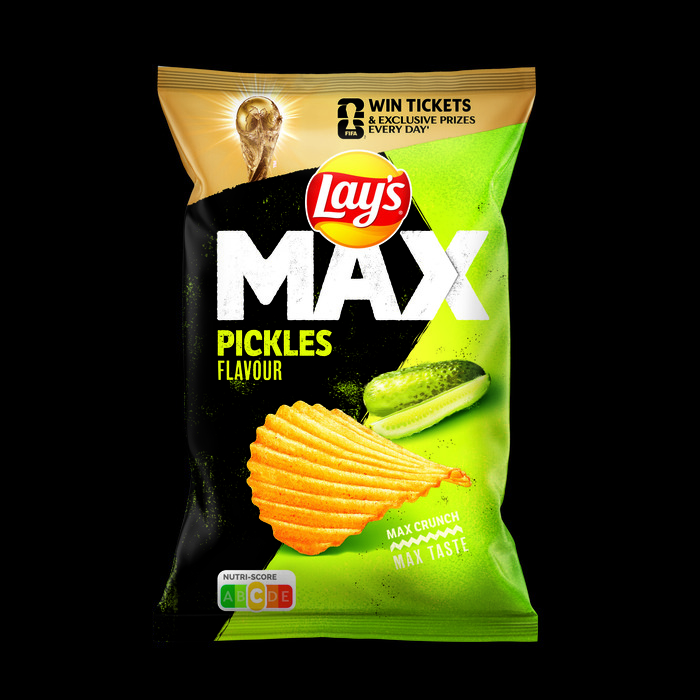 Lay's Max Ribbel Chips Pickles 185 gr (185g)