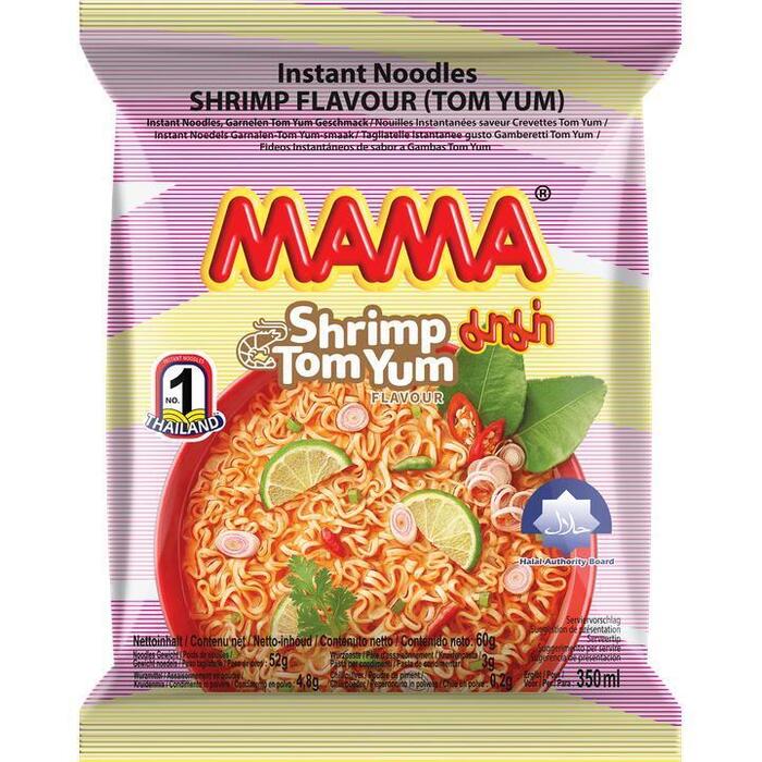 Mama Instant Noedels met Tom Yum Garnalensmaak 60g (60g)
