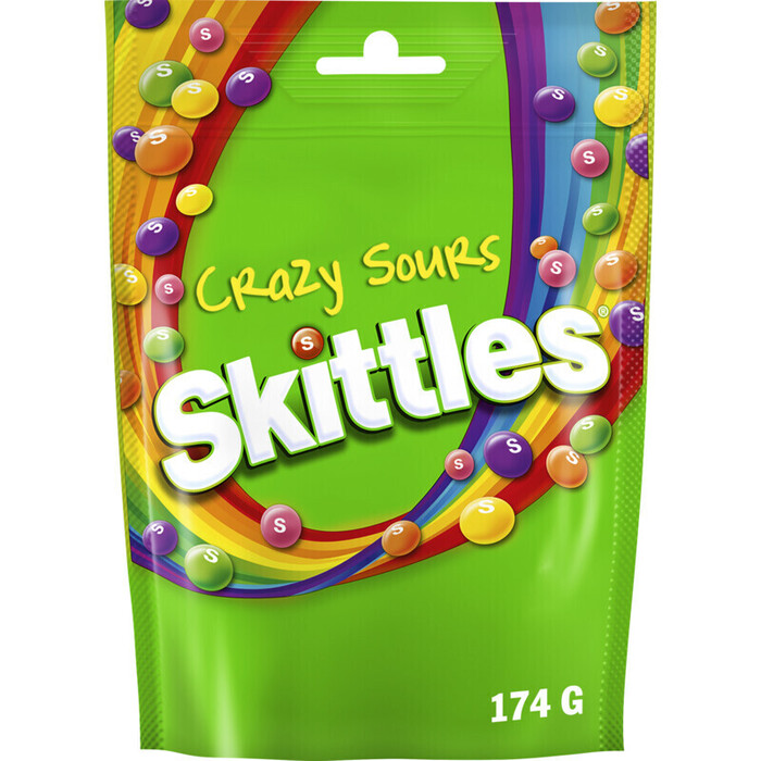 Skittles Crazy sours stazak (Zak, 174g)