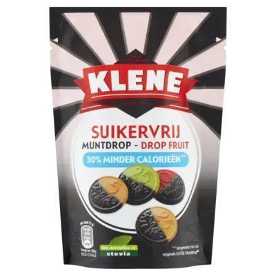 Klene Suikervrij Muntdrop - Drop Fruit 100 g (100g)