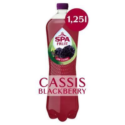 Spa FRUIT Bruisende Fruitige Frisdrank Cassis Blackberry 1,25 l (1.25L)