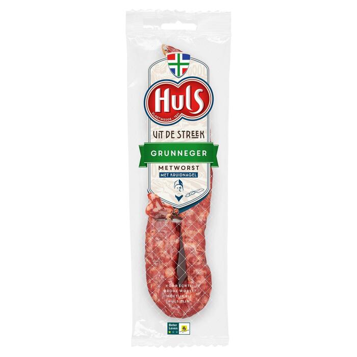 Huls Groninger metworst (Zakje, 150g)