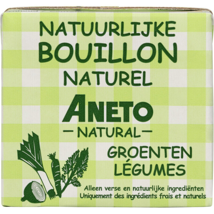 Aneto Natuurlijke bouillon naturel groenten (0.5L)