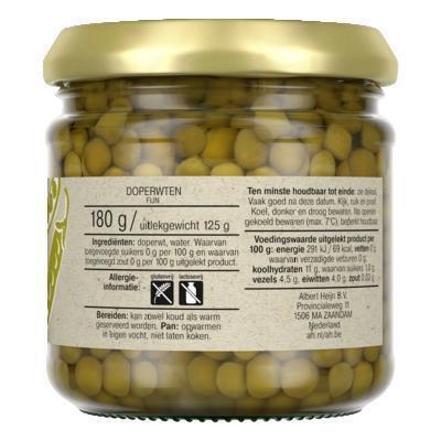 Doperwten extra fijn (pot, 180g)
