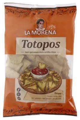 La Morena Totopos gele maïs tortilla chips (150g)