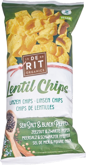 Linzenchips sea salt & black pepper (75g)