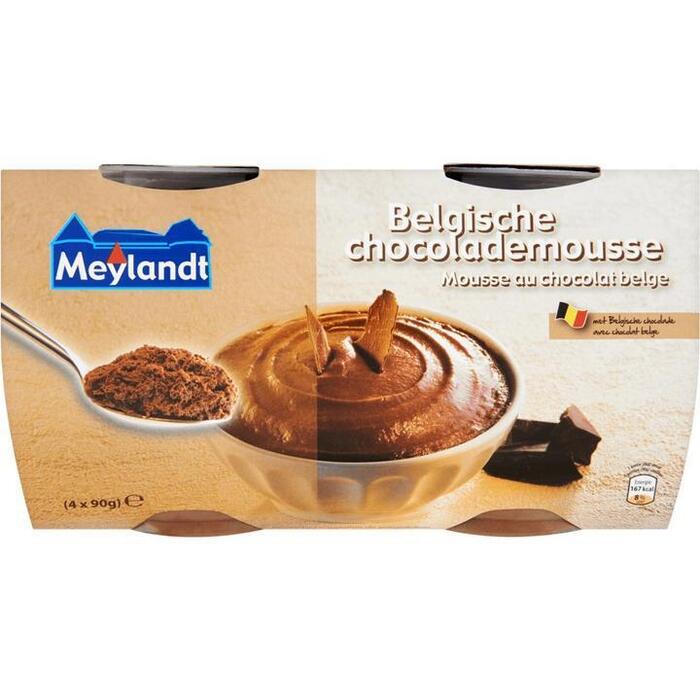 Belgische chocolademousse (bak, 4 × 90g)
