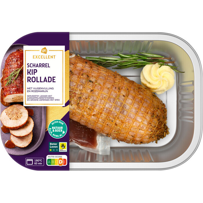 AH Excellent Scharrel kiprollade vijgenvulling (570g)