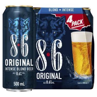 8.6 Original intense blond beer 4-pack (4 × 0.5L)