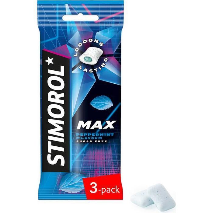 Kauwgom max peppermint 3 st. (Set, 59g)