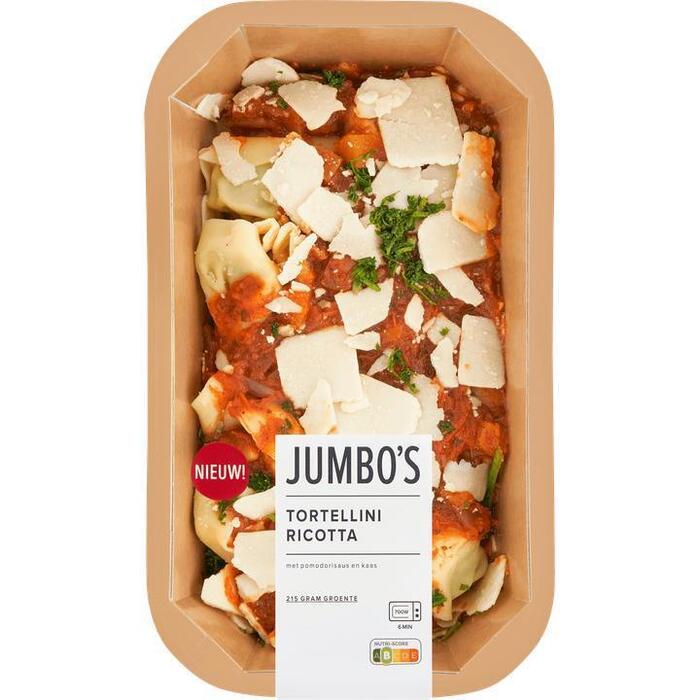 Jumbo's Tortellini Ricotta met Pomodorisaus en Kaas 450 g (450g)