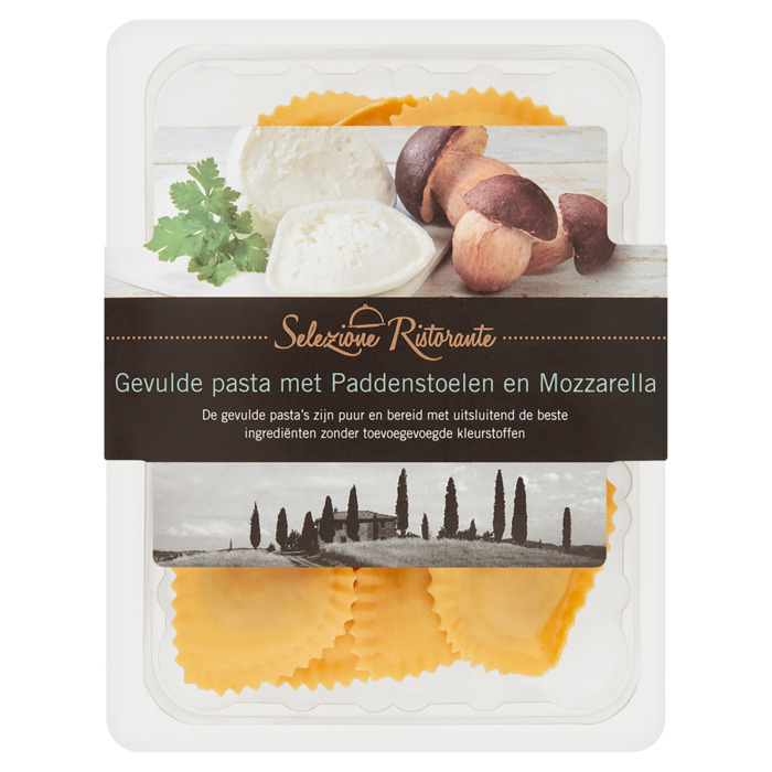 Selezione Ristorante Gevulde pasta paddenstoelen mozzarella (Blister, 250g)