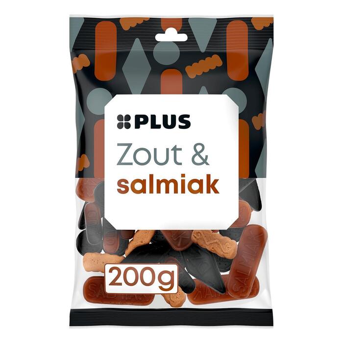 Zout en salmiak dropmix (Zak, 200g)