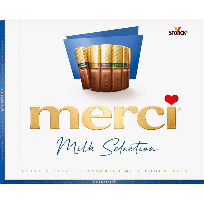 Merci Finest Selection Milk Chocolates (Doos, 250g)