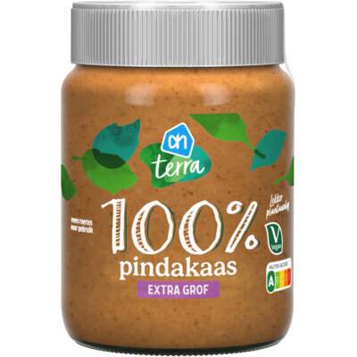 AH Terra 100% pindakaas extra grof (350g)