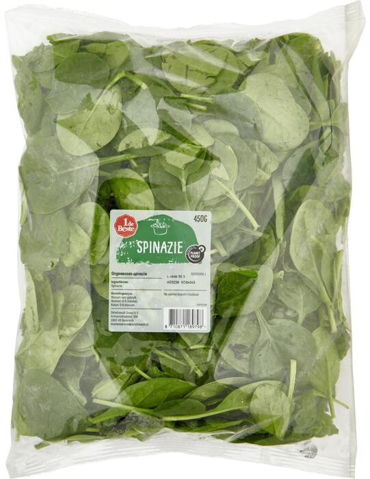 1 de Beste Spinazie ongewassen (450g)
