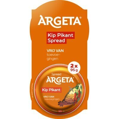 Argeta Kip pikant spread 2-pack (190g)