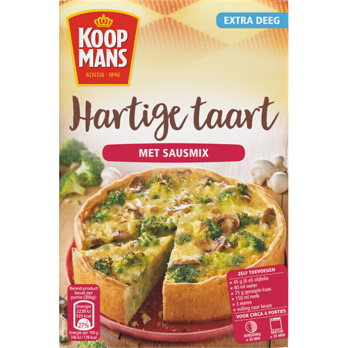 Koopmans Hartige Taart met Sausmix 260 g (260g)