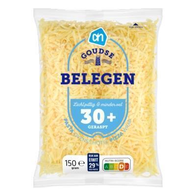 Geraspte Goudse belegen kaas 30+ (zak, 150g)