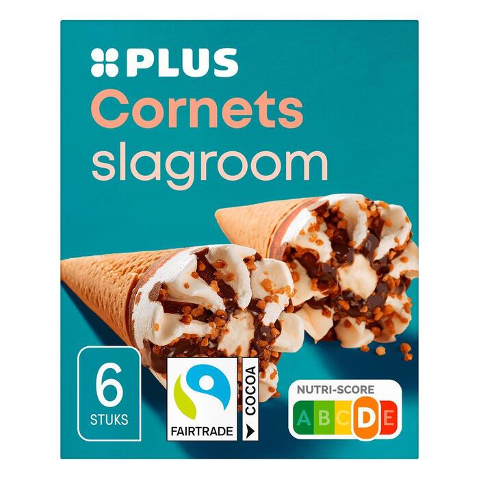 PLUS Cornets (6 × 69g)