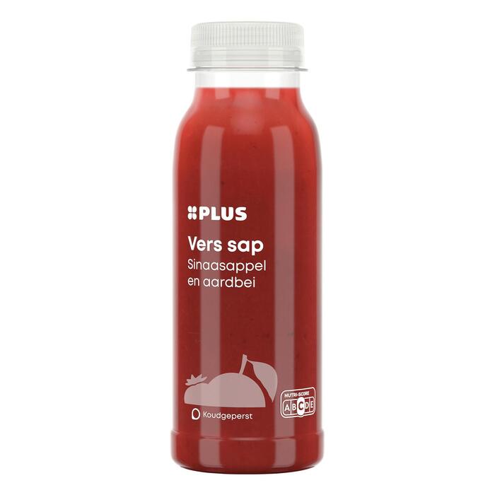 PLUS Sinaasappel aardbei sap (Fles, 250ml)